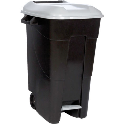 CONTENEDOR NEGRO CON PEDAL
