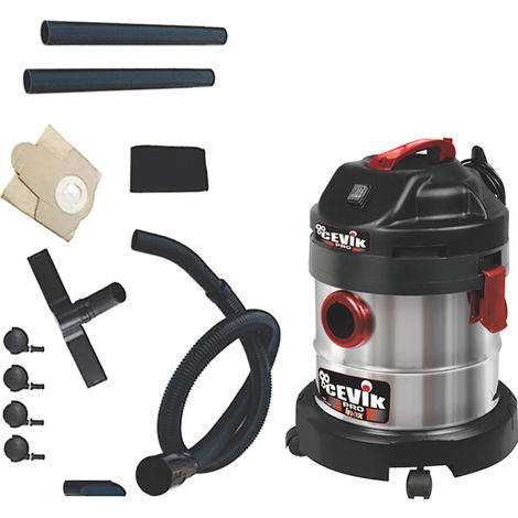 ASPIRADOR INOX. SOL/LIQ. 20LTS CEVIK PRO CE-PRO20X