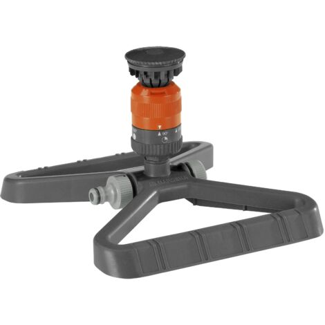 GARDENA Aspersor de riego circular Vario con base Comfort para superficies de riego de 225 m2, alcance 17 m (1948-20)