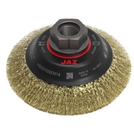 Cepillo para amoladora Jaz HSD 085X0,30XM14 latonado plano (1/2)