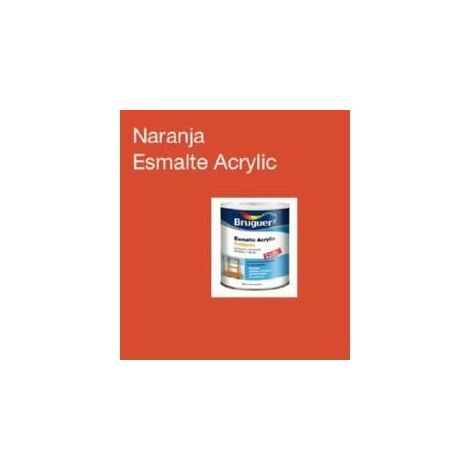 Bruguer Esmalte acrilico Naranja satinado 750 Ml