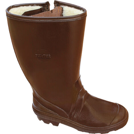 Bota agua t43 alta ingenio pvc marr forro interior p"agua