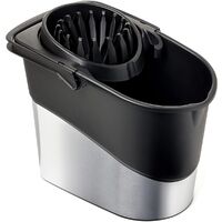 Tatay Cubo fregar C/Escurridor Spider Deco steel gris 14 Lt