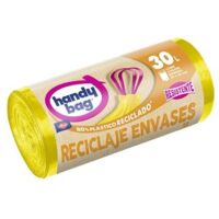 Bolsa basura albal handy bag amarilla 30l.15uds (55x60cm)