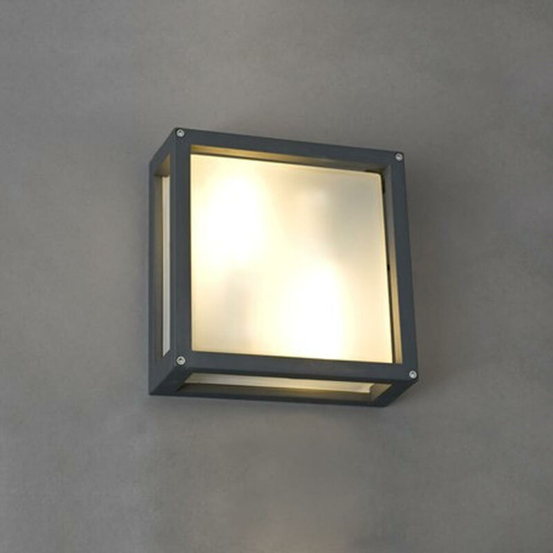 Moderne Außenlampe in anthrazit 25/25 cm