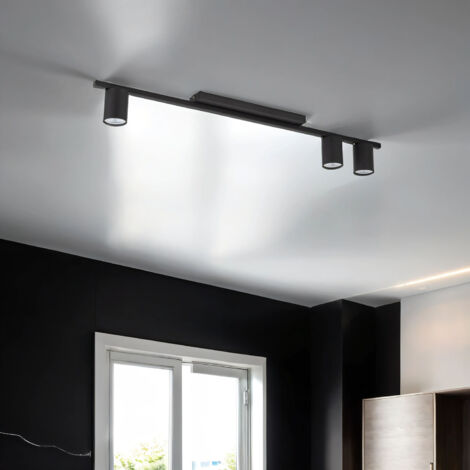Deckenleuchte Metall 80 cm lang 3-flammig GU10 Deckenlampe Küche Flur