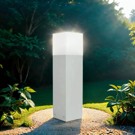 Pollerleuchte eckig H: 40 cm IP44 E27 Wegeleuchte Außenlampe Garten