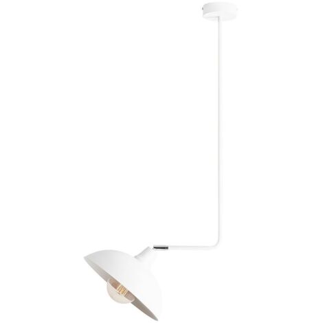 Fabas Luce PLAZA Deckenleuchte | IP41, E27 Fassung | Weißes Glas & Metall | Ø 30 Cm, Für Badezimmer & Feuchträume