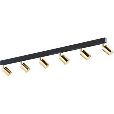Licht-Erlebnisse Deckenstrahler – 6-flammig, Echt-Messing, 119 Cm Lang Für Gezieltes Licht