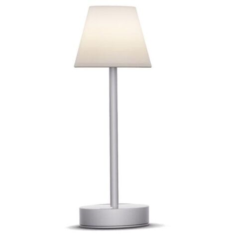 LED Tischleuchte kabellos tragbar Touch Dimmer 32 cm hoch IP44 4000 K Akku Lampe außen Tischleuchte Balkon Terrasse (1/2)