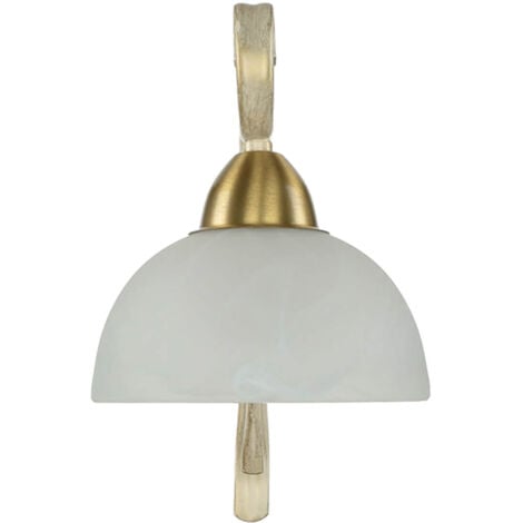 Wandlampe AURORA WHITE in Shabby Weiß