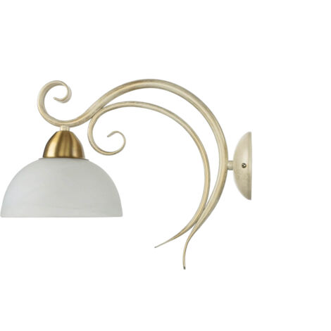 Wandlampe AURORA WHITE in Shabby Weiß