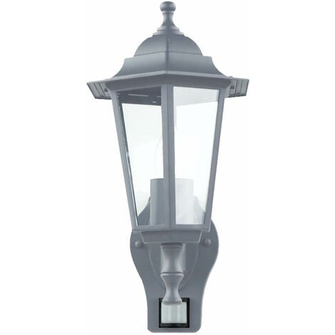 Außenlampe mit Bewegungsmelder Anthrazit E27 Rustikal Outdoor