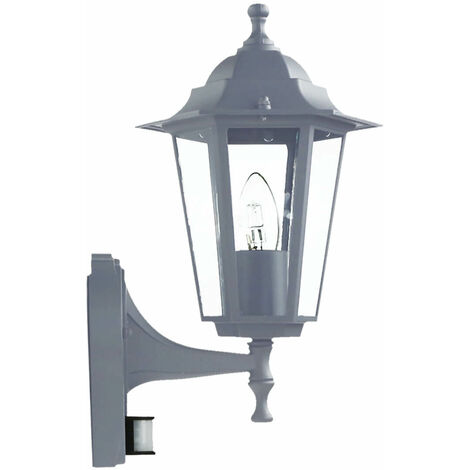 Außenlampe mit Bewegungsmelder Anthrazit E27 Rustikal Outdoor