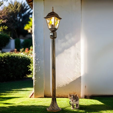 Außenlampe mit Bewegungsmelder Rustikal Wegeleuchte Garten