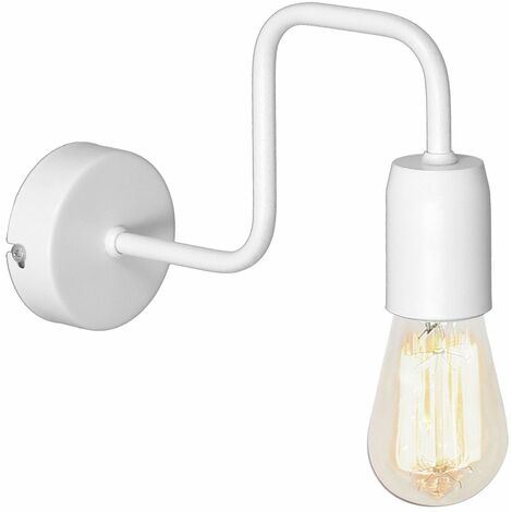 2x Retro Wandleuchte – Metall, E27, Max. 60W, Für Wohnzimmer, Flur, Bar, Im Landhaus-Industrie-Stil