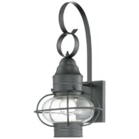 Außenleuchte Wandlampe Vintage E27 H: 45 cm Schwarz Laterne Haus Garten außen