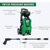 Turtle Wax TW135 Pressure Washer 135bar High-Pressure Washer 1800w - TW135 Home Kit