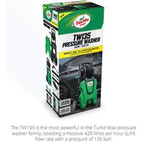 Turtle Wax TW135 Pressure Washer 135bar High-Pressure Washer 1800w - TW135 Car Kit