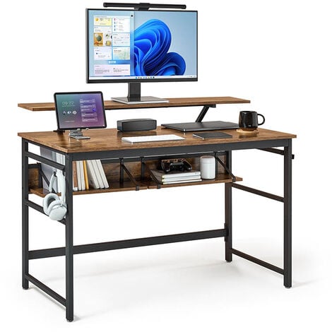 Bureau d'ordinateur Petit bureau d'ordinateur coiffeuse accessoires de  meubles de poste de travail avec tiroirs-FAR - Cdiscount Maison