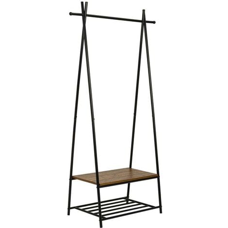 Vestiaire d’Entrée, Porte-Manteaux, PorteManteau au Style Vintage, 64x41x162 cm, Marron - Mondeer