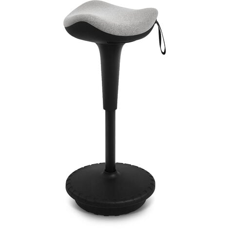 Tabourets de Bureau Debout Chaise de Bureau Ergonomique, Tabouret Assis Pivotant Réglable en Hauteu - GRIS - Intimate WM Heart