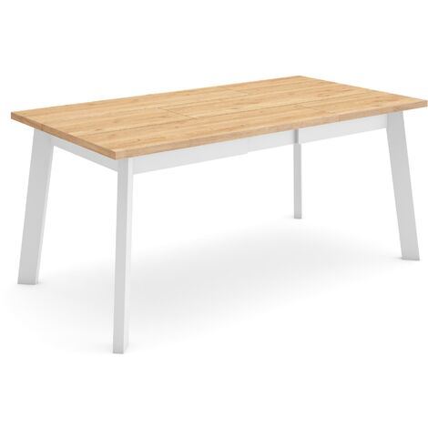 Skraut Home - Table à manger, Meuble Salle à Manger, 170, Pour 8 personnes, Pieds en bois, Style moderne, Chêne (1/5)