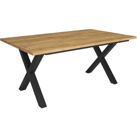 IDMARKET Ensemble table à manger extensible INGA 120-160 cm et 4 chaises  SARA blanches design scandinave au meilleur prix
