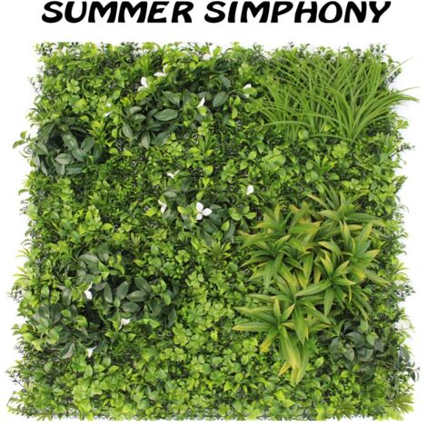 Verde verticale artificiale Summer Simphony finto 100x100 cm