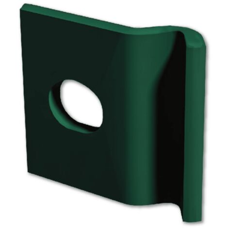 Piastrina VERDE per Fissaggio Pannello al Muro  - Kit 10 Pezzi