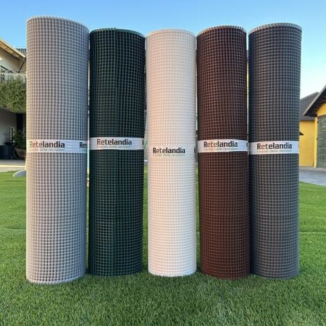 Rete plastica MARRONE maglia cm 1x1 m 1x5