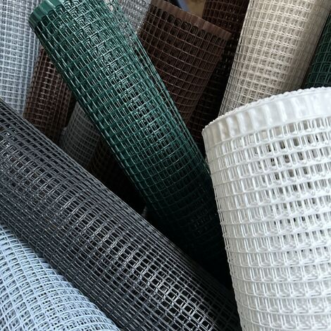 Rete plastica GRIGIO ANTRACITE maglia cm 1x1 m 1x5