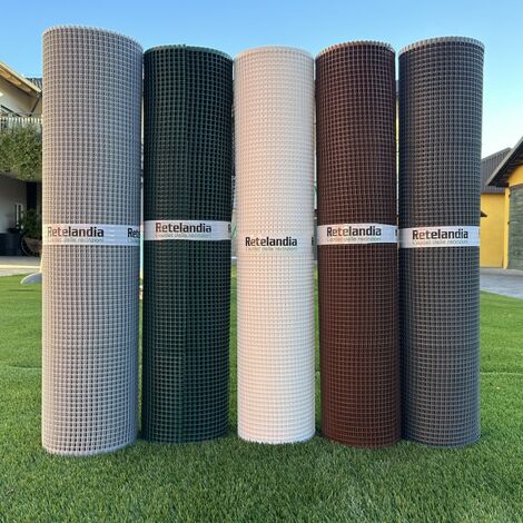 Rete plastica GRIGIO ANTRACITE maglia cm 1x1 m 1x5