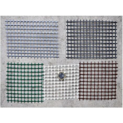 Rete plastica GRIGIO ANTRACITE maglia cm 1x1 m 1x5