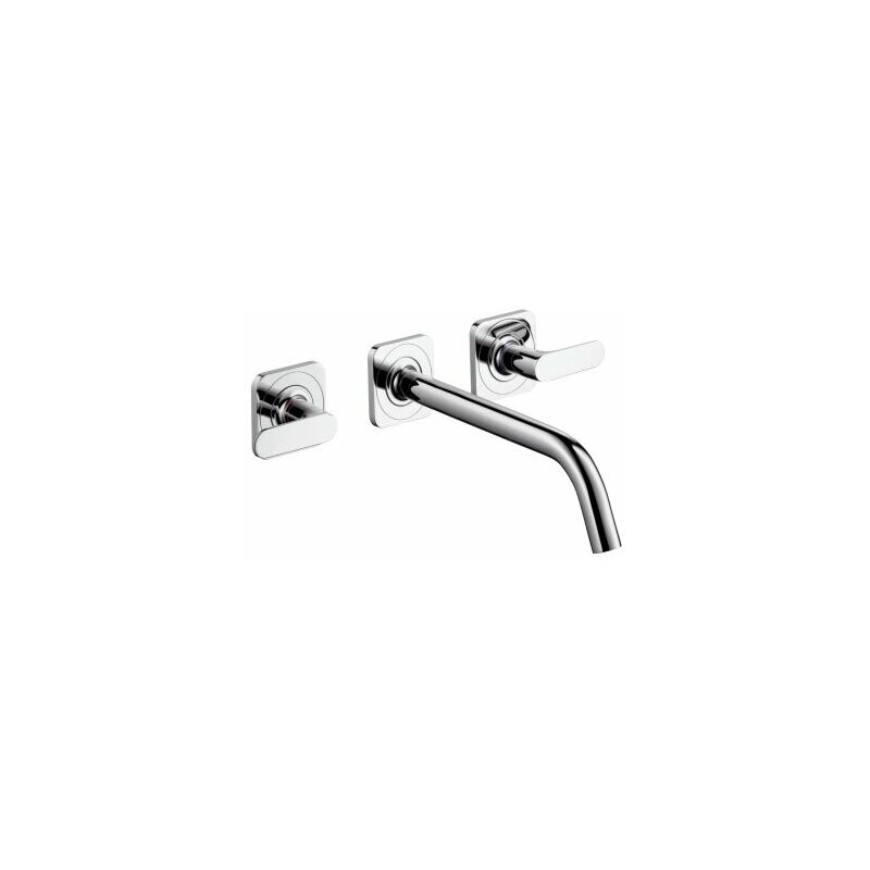 Miscelatore per lavabo Hansgrohe AXOR Citterio M 3 fori da incasso per  lavabo per montaggio a parete con bocca 226 mm, maniglie a leva e rosoni,  Colorazione: cromo - 34315000