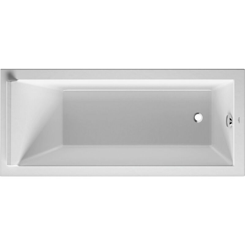 Duravit Cape Cod Angolo vasca da bagno a sinistra, con uno schienale  inclinato, 190,0 x