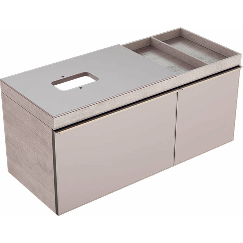 Geberit Citterio Vanity unit 500564JI1, con piano in vetro e