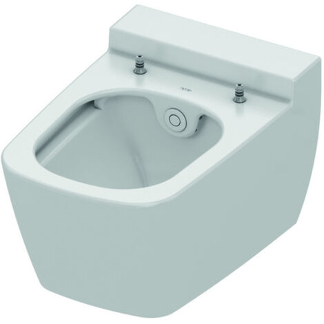 Tece TECEone - WC sospeso con funzione bidet, solo acqua fredda, Rimless, bianco 9700201