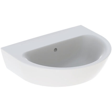 Geberit RENOVA lavabo senza foro rubinetto con troppopieno 550x450mm bianco KT