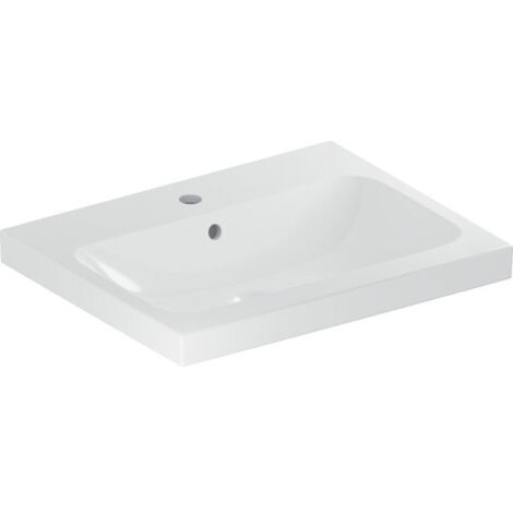 Geberit iCon Light lavabo, 60 cm x 48 cm, avec trou pour