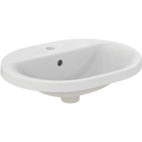 Ideal Standard Connect Lavabo à encastrer, ovale, 1 trou pour