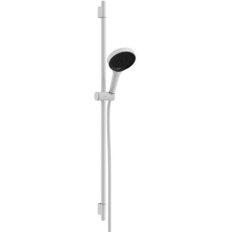 Hansgrohe Rainfinity - Set doccetta, asta e flessibile, 3 getti, bianco opaco 28743700