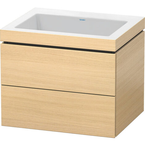Duravit L-Cube Meuble vasque c-bonded avec socle mural, 60x48 cm, (1/5)