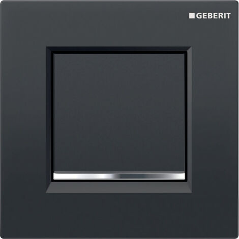 Geberit - Comando pneumatico per risciacquo orinali tipo 30, nero/cromato lucido 116.017.KM.1 (1/4)