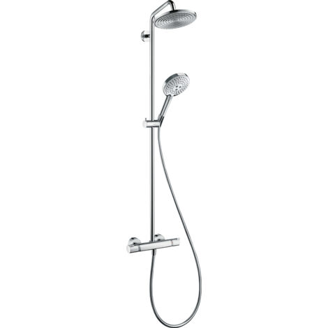 Hansgrohe Raindance SelectE Showerpipe 300 3jet ShowerTablet Select 300 Weiss Chr