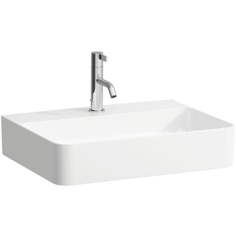 LAUFEN VAL lavabo à poser, 1 trou pour robinet, sans trop-plein, (1/4)