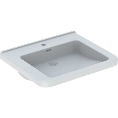 Geberit RENOVA COMFORT SQUARE Lavabo 600x550mm unterfahrbar bianco KT