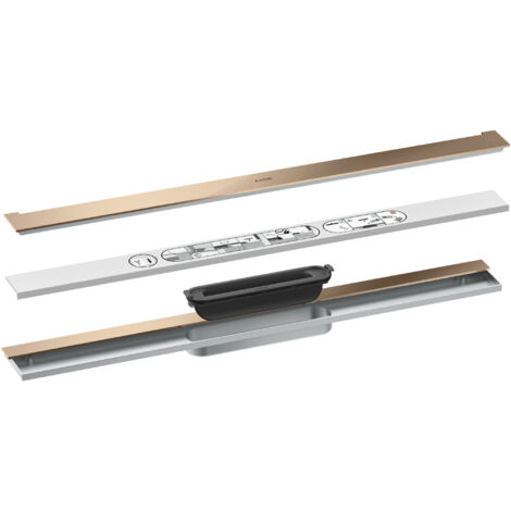 hansgrohe AXOR Drain Set de finition rigole, 700mm pour montage (1/2)