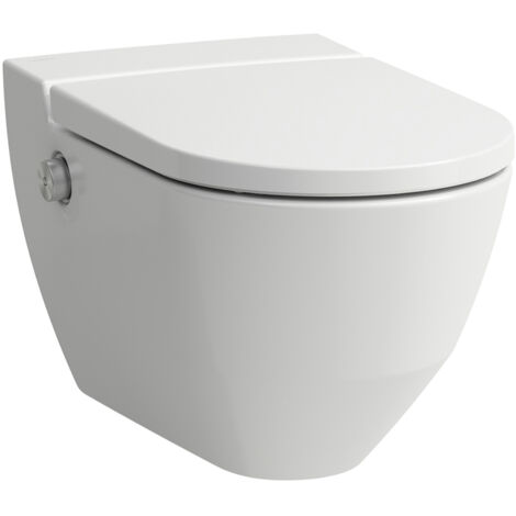 Laufen Cleanet Navia - Bidet elettronico con ceramica, Rimless, SoftClose, con LCC, bianco H8206014000001 (1/5)