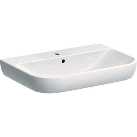 Geberit Smyle lavabo 500248, 70x48cm, avec trou pour robinetterie